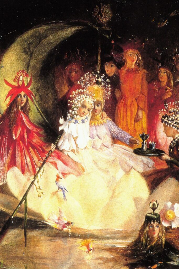 John Anster Fitzgerald - The Marriage of Oberon ana Tatiana 19th Century