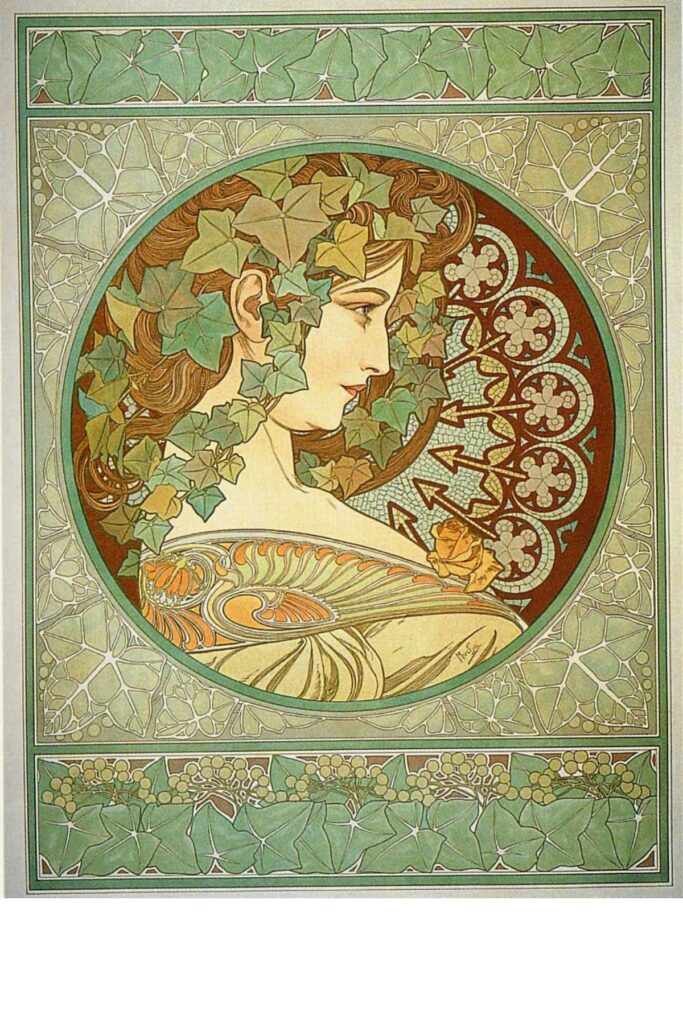 Alphonse Mucha Ivy 1901